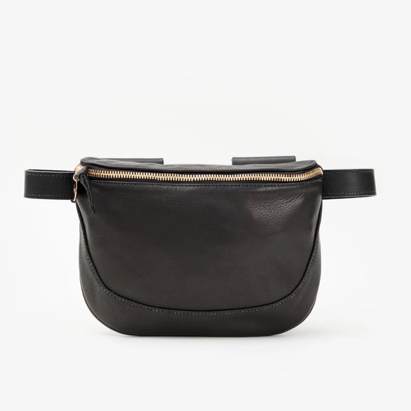 Clare V Handbags - NWT CLARE V BLACK LEATHER FANNY PACK